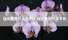 马化腾用什么手机（马化腾用什么手机卡）