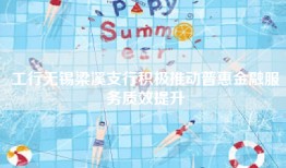 工行无锡梁溪支行积极推动普惠金融服务质效提升