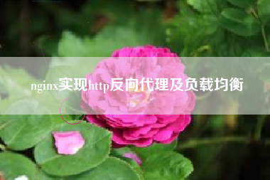 nginx实现http反向代理及负载均衡