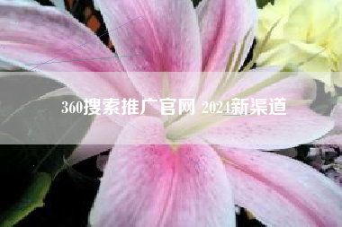 360搜索推广官网 2024新渠道 360搜索推广官网 2024新渠道